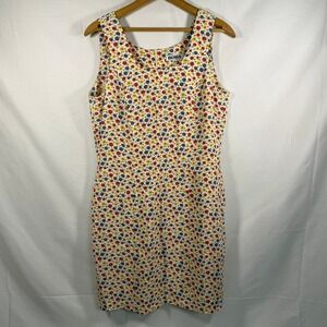 BORA Floral Print Dress Size 10 Sleeveless Sheath‎ Vintage Style